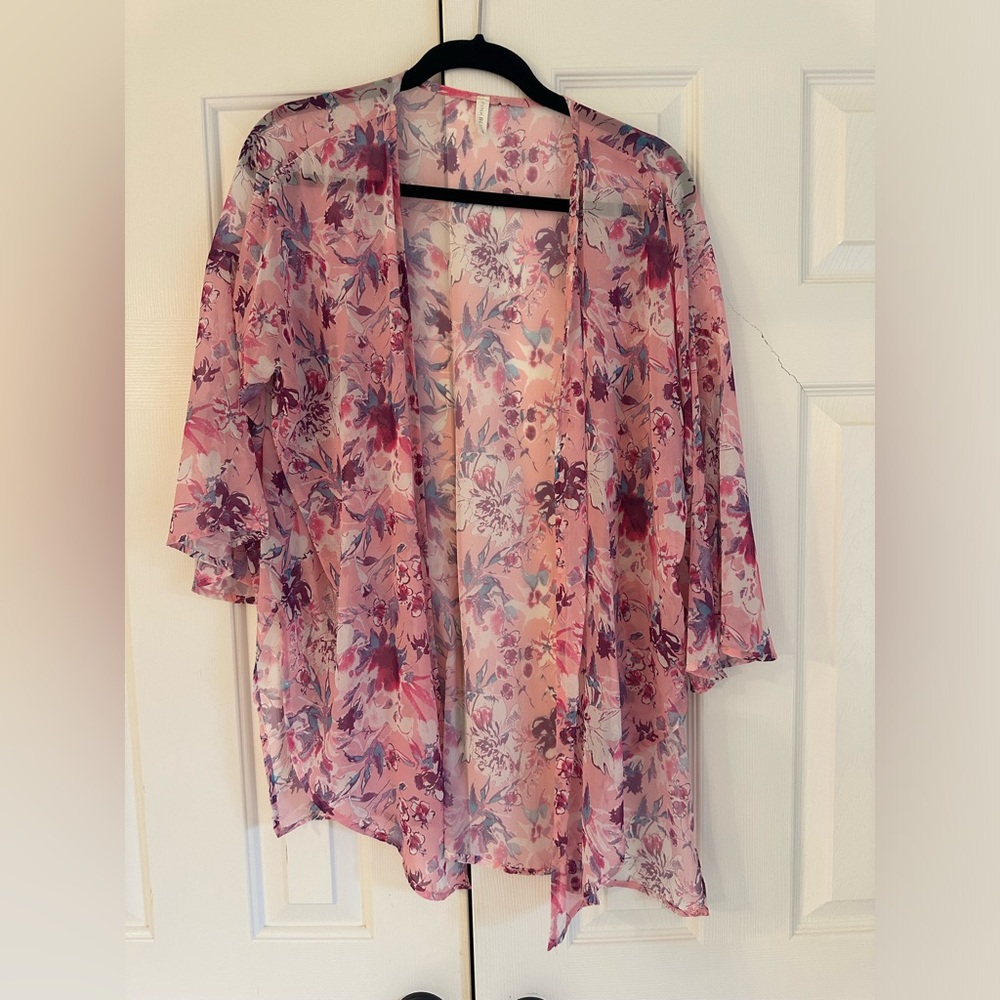 Pink Blush floral Wrap/Shawl